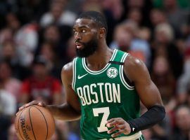 Jaylen Brown, Boston Celtics second-best scorer, will miss the remainder of the season recovering from a wrist injury. (Image: Lynne Sladky/AP)