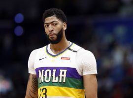 Anthony Davis of the New Orleans Pelicans is seeking a new team next season. (Image: Tyler Kaufman/AP)