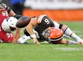 Cleveland Browns QB Baker Mayfield aggravated a shoulder injury against the Arizona Cardinals. (Image: Getty)