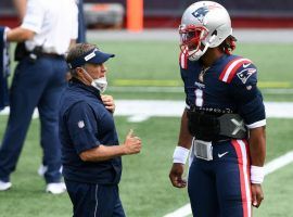 New England Patriots QB Cam Newton and Bill Belichick find themselves in a tough spot on the AFC Wild Card bubble. (Image: Mark J. Rebilas/USA Today Sports)