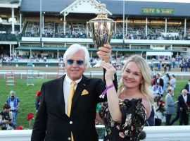 More people watched Bob Baffert lift his seventh Kentucky Derby trophy than watched Oscar winners lift theirs. NBC reported strong viewership for Medina Spirit's Derby upset. (Image: Churchill Downs/Coady Photography)