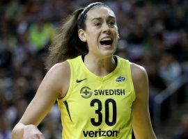 Seattle Storm superstar Breanna Stewart ruptured her Achilles while playing in a EuroLeague game. (Image: Getty)