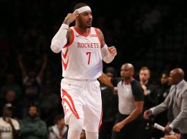 Carmelo Anthony with the Houston Rockets in November 2018. (Image: Brad Penner/USA Today Sports)