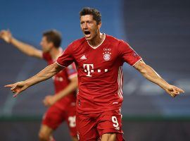 Robert Lewandowski and Bayern Munich face off against PSG in the Champions League final on Sunday. (Image: Getty)