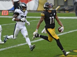 Pittsburgh Steelers rookie WR Chase Claypool torched Philadelphia for four touchdowns. (Image: Don Wright/AP)