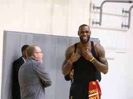 David Griffin (left) says he was â€œmiserableâ€ during his time as Cleveland Cavaliers GM while trying to build a team around LeBron James. (Image: Nathaniel S. Bulter/NBAE/Getty)