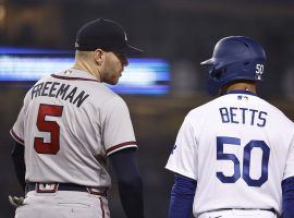 The Atlanta Braves and Los Angeles Dodgers are facing off in the NLCS for the second straight year. (Image: Michael Owens/Getty)