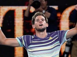 Dominic Thiem survived a hard-fought four-set match with Alexander Zverev to reach his first Australian Open final. (Image: Lee Jin-man/AP)