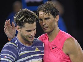 Dominic Thiem (left) scored an upset victory over Rafael Nadal (right) in the quarterfinals of the 2020 Australian Open. (Image: AP)