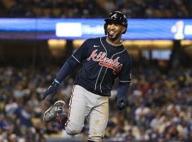 Eddie Rosarioâ€™s Game 4 performance pushed him into the lead in the NLCS MVP odds race. (Image: Sean M. Haffey/Getty)