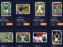 Epic Exclusives come with guaranteed mint limits, making them desirable for investors in the Topps MLB NFT marketplace. (Image: AtomicHub.io)