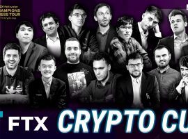 Sixteen grandmasters will compete for cash and Bitcoin in the FTX Crypto Cup, beginning on May 23, 2021. (Image: Champions Chess Tour)