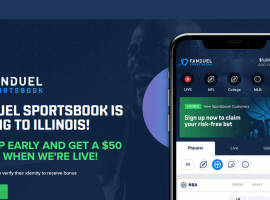 FanDuel and DraftKings received temporary operating licenses in Illinois for online sports books apps and hope to begin offering wagers soon. (Image: FanDuel website)