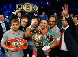 Gennady “GGG” Golovkin has been stripped of the IBF middleweight championship after failing to fight mandatory challenger Sergiy Derevyanchenko. (Image: Getty)