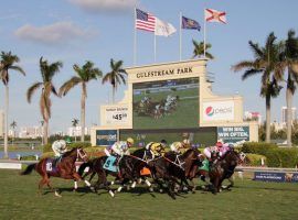 Gulfstream Park, the site of this Saturday's Florida Derby, is one of two American parks to institute regulations that jockeys and their agents are trying to navigate. (Image: Gulfstream Park)