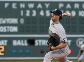 Gerrit Cole will take the start for the New York Yankees when they travel to Fenway Park to take on the Boston Red Sox in the AL Wild Card game. (Image: Elise Amendola/AP)