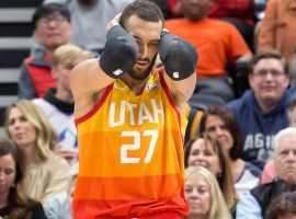 Utah Jazz center Rudy Gobert during a 2019 game in Salt Lake City, Utah. (Image: Gene Sweeney Jr./Getty)