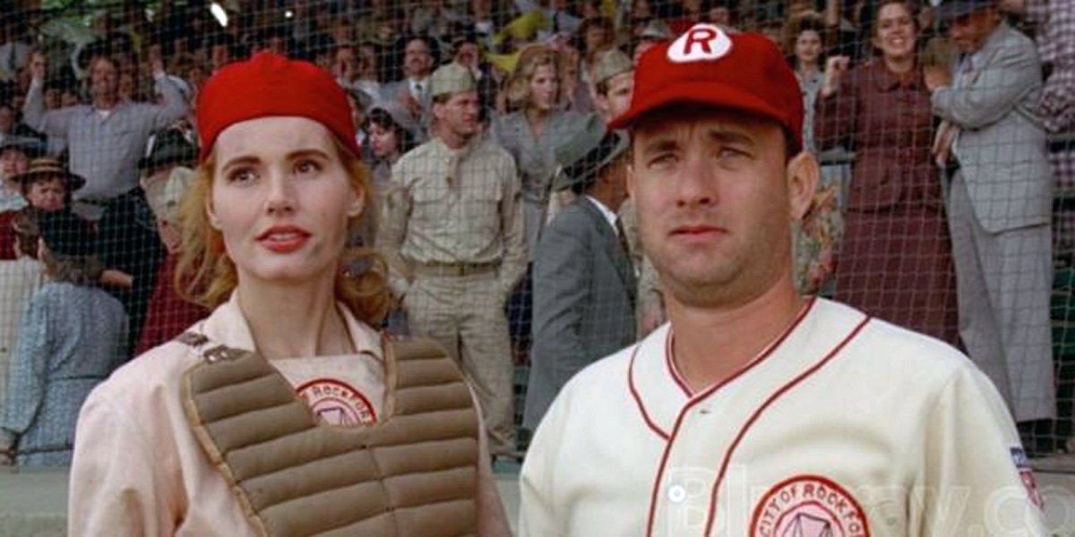 Baseball movies League of Their Own Geena Davis Madonna Tom Hanks women baseball