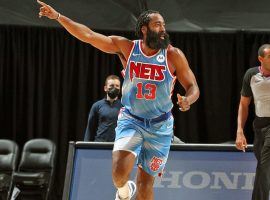 James Harden could return to the Brooklyn Nets in one of their final three games of the regular season after he recovered from a hamstring injury. (Image: Nathaniel S. Butler/AP)