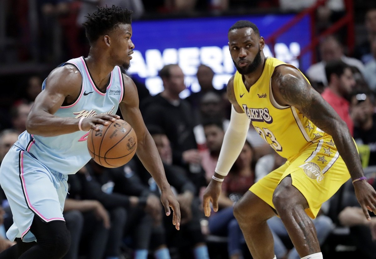 LeBron James Miami Heat LA Lakers Jimmy Butler NBA Finals Game 1