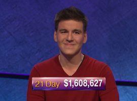 James Holzhauer won his 21st game in a row on Jeopardy! (Image: Sony Pictures Television)