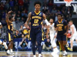 Ja Morant of Murray State playing against Marquette in the 2019 March Madness tournament. (Image: Getty)