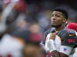 Tampa Bay Buccaneers quarterback Jameis Winston looks on during a 2017 game vs. the New Orleans Saints. (Image: Getty)