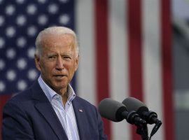 Democratic challenger Joe Biden attracted 81% of wagers -- numbers that knocked his odds down to among their lowest of the 2020 presidential campaign. (Image: Carolyn Kaster/Associated Press)