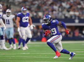 New York Giants rookie wide receiver Kadarius Toney had a breakout game with 10 receptions in Week 5 against the Dallas Cowboys. (Image: Getty)