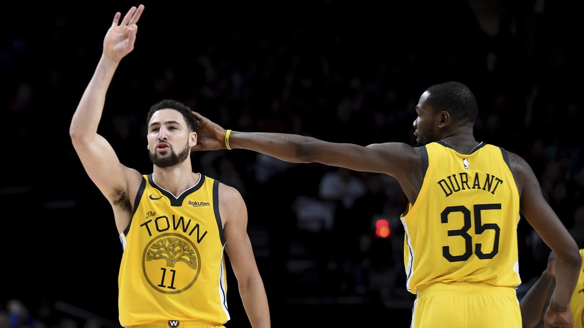 Klay Thompson Kevin Durant Warriors