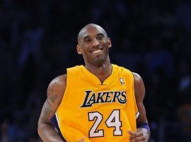 Kobe Bryant with the LA Lakers at Staples Center in his final season in 2016. (Image: Getty)