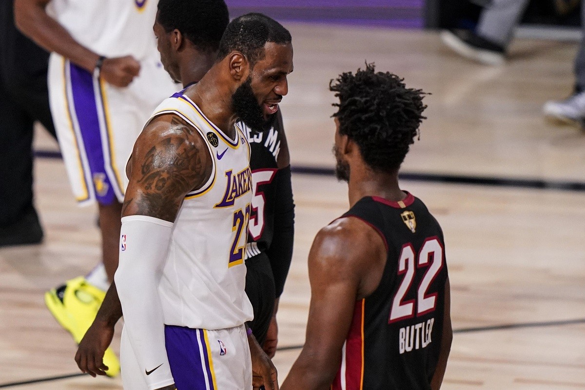 LA Lakers Miami Heat NBA Finals Game 4 Jimmy Butler LeBron James