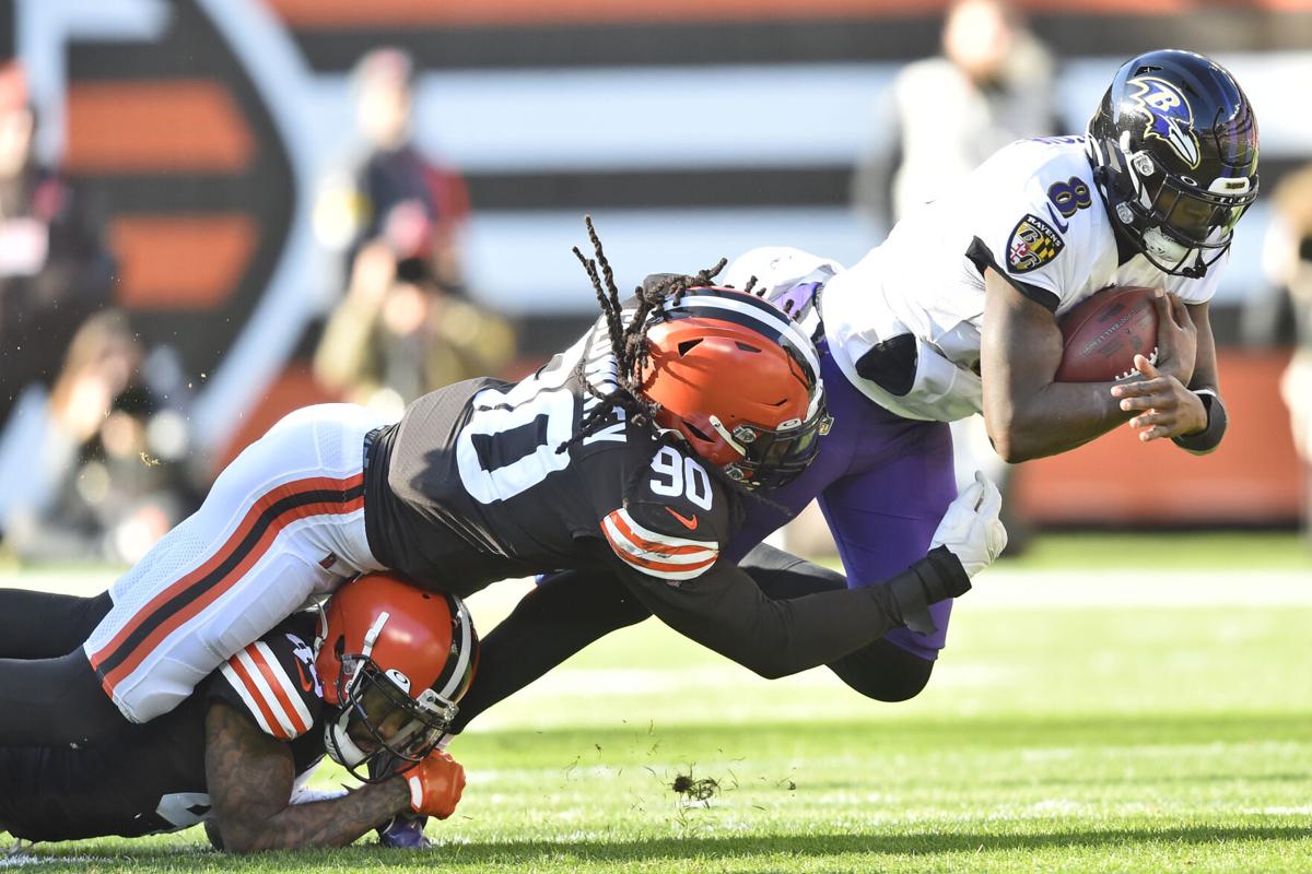 Lamar Jackson Ankle Injury Ravens Browns