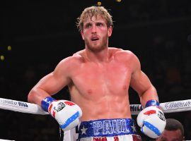 Logan Paul (pictured) will step into the ring against boxing legend Floyd Mayweather Jr. for an exhibition bout in February. (Image: Jayne Kamin-Oncea/Getty)