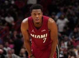 Kyle Lowry from the Miami Heat will miss a second game in a row -- and his fourth this series with a hamstring injury -- versus the Philadelphia 76ers in Game 6. (Image: Getty)