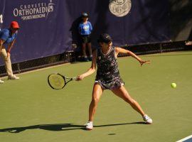 Japanâ€™s Mayo Hibi defeated frequent playing partner, Alexa Glatch in the quarterfinals, and will face No. 3 Katarina Zavatska from the Ukraine in the semifinals of the ITFâ€™s Henderson Tennis Open. (Image: Cashman Photo)