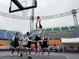 The first ever menâ€™s 3x3 basketball tournament will take place at the Tokyo Olympics, with Serbia entering as the favorite to win gold. (Image: Eugene Hoshiko/AP)