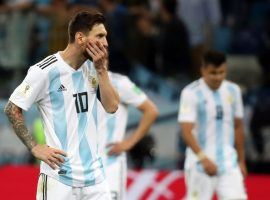 Lionel Messi looks on during Croatia’s 3-0 win over Argentina at the World Cup on Thursday. (Image: Vassil Donev/EPA/REX/Shutterstock)