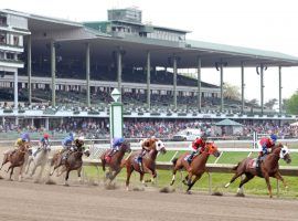 Monmouth Park could offer fixed-odds wagering during its upcoming season if a bill passed in the state assembly makes its way to Gov. Phil Murphy's desk. (Image: Sarah Andrew)