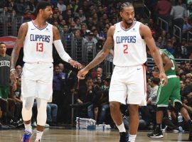 Paul George and Kawhi Leonard finally play at the same time for the LA Clippers. (Image: Porter Lambert/Getty)