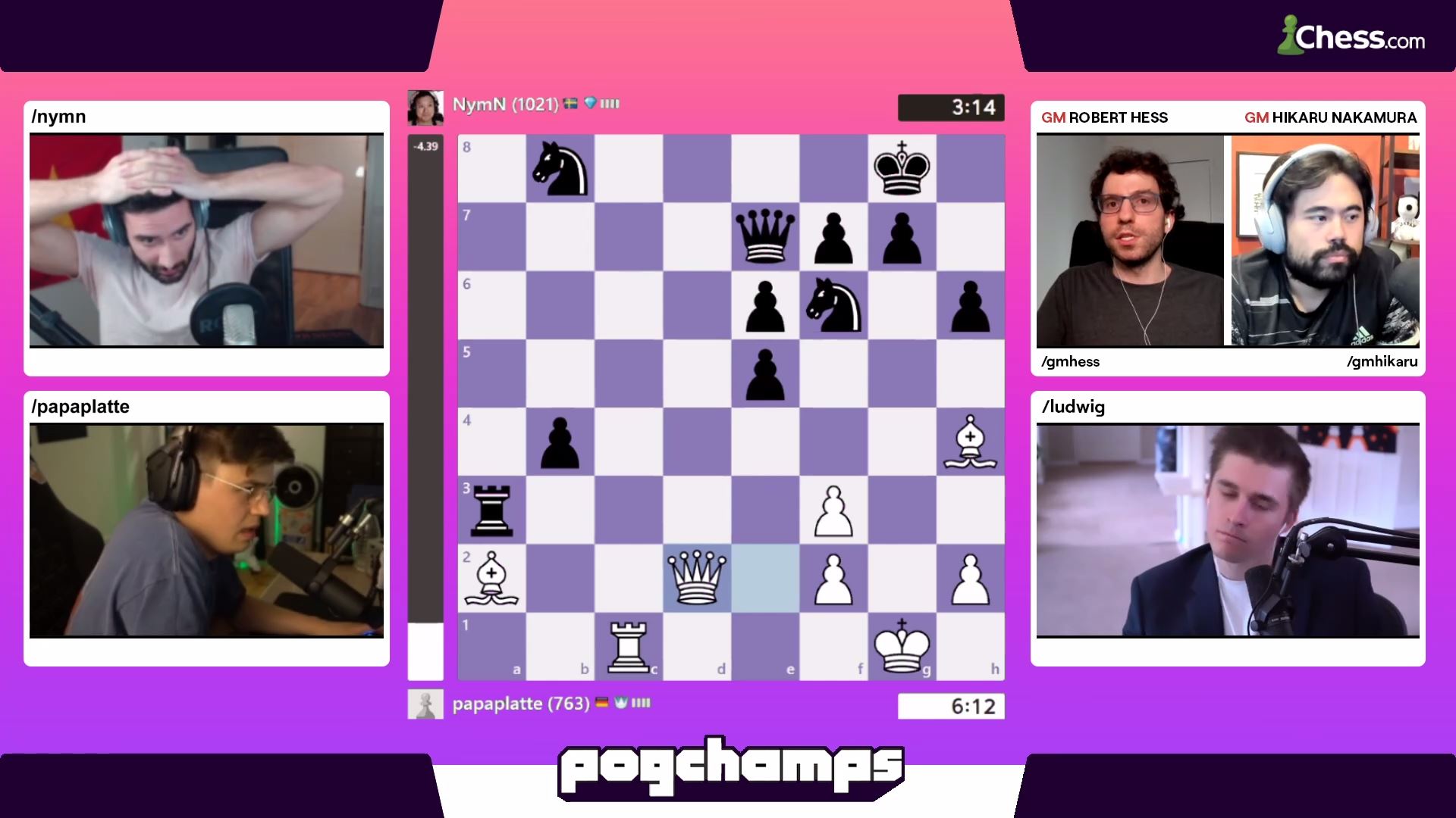 Pogchamps bracket chess Twitch