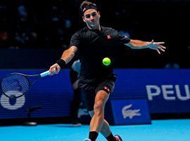 Roger Federer will take on Matteo Berrettini in a critical match that will all but eliminate the loser at the ATP Finals in London. (Image: Adrian Dennis/AFP/Getty)