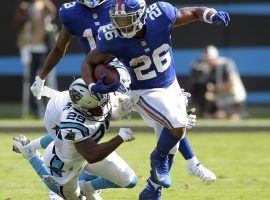 New York Giants rookie running back Saquon Barkley making huge impact (Image: Mike McCarn/AP)