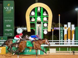 The Saudi Cup card in Riyadh added four qualifying events to its card. Two of those send the winner to the $20 million Saudi Cup. (Image: Bandar Al-Jaloud/Agence France-Presse-Getty Images