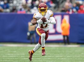 Washington Commanders wide reciever Terry McLaurin scored 16 touchdowns in three seasons. (Image: Getty)