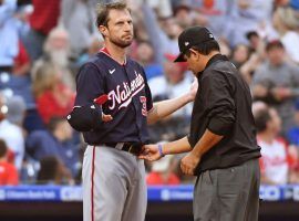 Max Scherzer went through three checks for foreign substances on Tuesday, including one that opposing manager Joe Girardi initiated. (Image: Eric Hartline/USA Today Sports)