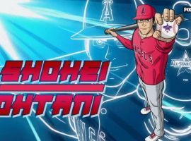 FOX aired an anime-style introduction video for Shohei Ohtani during the 2021 MLB All-Star Game. (Image: FOX/MLB)