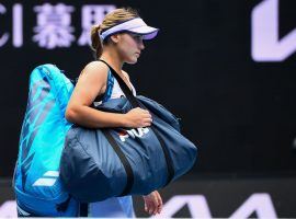 Defending Australian Open champion Sofia Kenin lost to Kaia Kanepi in their second-round match on Thursday. (Image: William West/AFP/Getty)