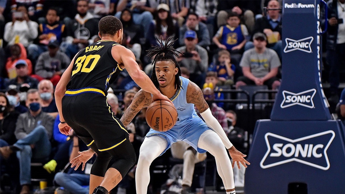 Ja Morant Steph Curry Memphis Grizzlies Golden State Warriors series