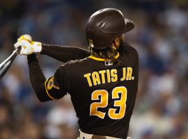 Fernando Tatis is healing from his offseason wrist surgery, but isnâ€™t ready to start swinging a bat yet. (Image: Matt Thomas/Getty)